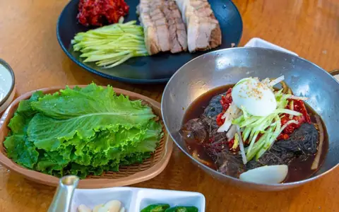 냉면 대표 음식 사진(성북동면옥집 사진이 아님)